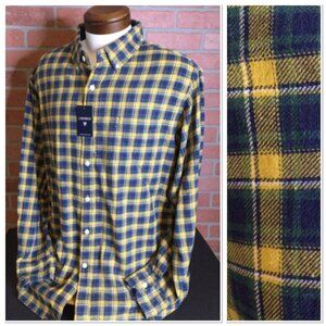 NWT Cremieux Classics Mens Flannel Shirt Plaid Button Down Front XXL 2X 2XL